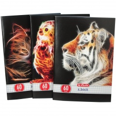 Zeszyt 60 A5 kratka animal fractals 
