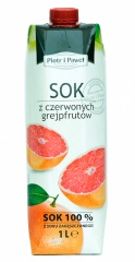 Sok z czerwonych grejpfrutów 100%. 