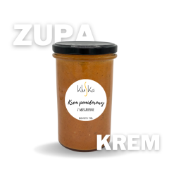 Zupa kluska krem pomidorowy z mascarpone 