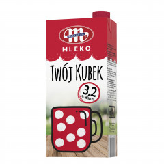 Mlekovita Mleko UHT Twój Kubek 3,2% tłuszczu 1l