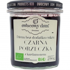 Dżem czarna porzeczka z kardamonem bez dodatku cukru bio 