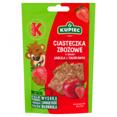 Ciasteczka Kupiec Kubuś zbożowe jabłko-truskawka 