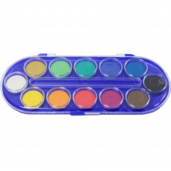 Farby akwarele 12 kolorów Herlitz Locomotiw