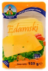 Ser  Edamski w plastrach 150g Łowicz