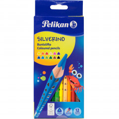 Pelikan Kredki trójkątne (12) Silverino