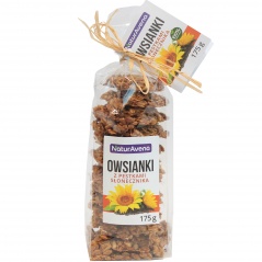 Ciastka owsianki z pestkami słonecznika. 