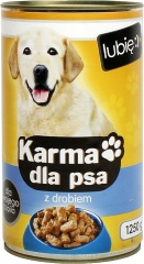 Karma mokra dla psa z drobiem - lubię:) 