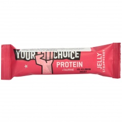 Baton proteinowy z galaretką truskawkową your choice 