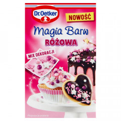 Dr. Oetker Mix dekoracji Magia Barw Różowa 70g