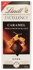 LINDT EXCELLENCE CARAMEL WITH SEA SALT 100g