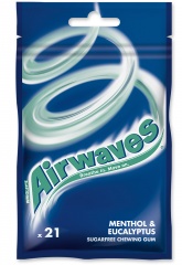 Guma Airwaves Menthol & Eucaliptus 21 drażetek