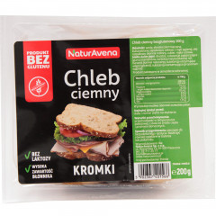 Chleb ciemny bez glutenu naturalny 