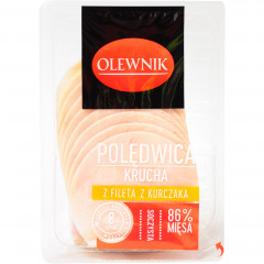 Polędwica krucha z fileta kurczaka plastry 90 g Olewnik
