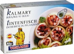 Kalmary krążki w oleju 