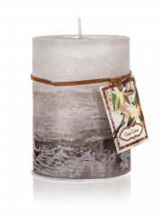 Świeca 3-kolorowa 6,8cm x 9,5cm czysta bawełna 