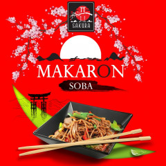 Makaron sakura soba świeży 200g 