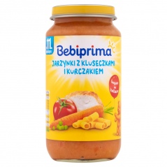 Jarzynki z kluseczkami i kurczakiem bebiprima 