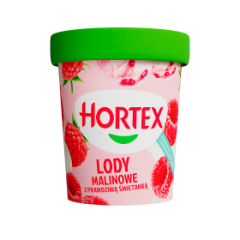 Lody Hortex malinowe z prawdziwą śmietaną 