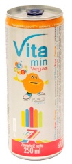 Napój gazowany Vegas pomarańczowy z dodatkiem 7 witamin 