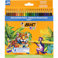 Kredki Bic kids ołówkowe 24 kolorów smooth 
