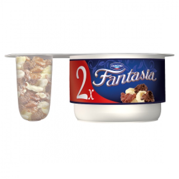 Jogurt Fantasia kremowy płatki czekoladowe/2*105g 