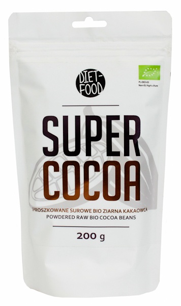 Surowe ziarno kakaowca bio