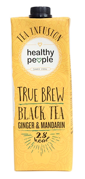 Napój healthy people czarna herbata z imbirem mandarynką 