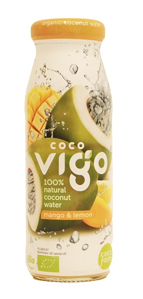 Coco Vigo BIO - 100% naturalna woda kokosowa z mango i cytryną 175ml