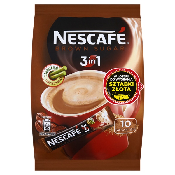 Kawa Nescafé 3in1 Brown Sugar rozpuszczalna 