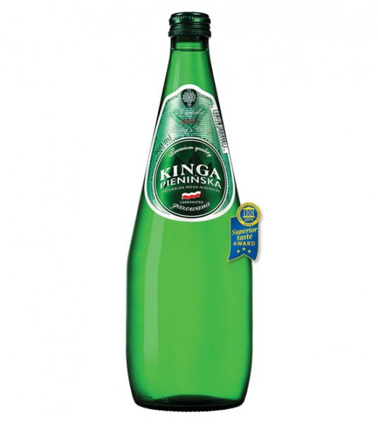 Woda mineralna Kinga Pienińska gazowana szkło 