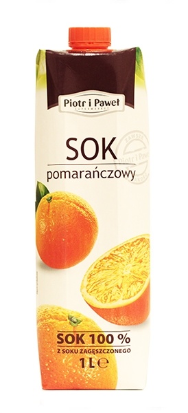Sok pomarańczowy 100% Piotr i Paweł 