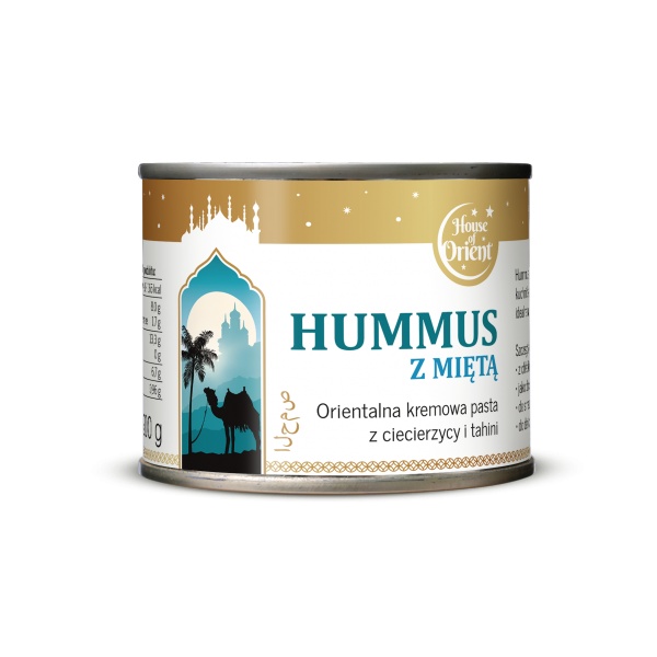 Hummus z miętą puszka 