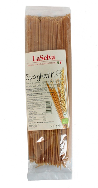 Makaron Spaghetti pełnoziarniste BIO