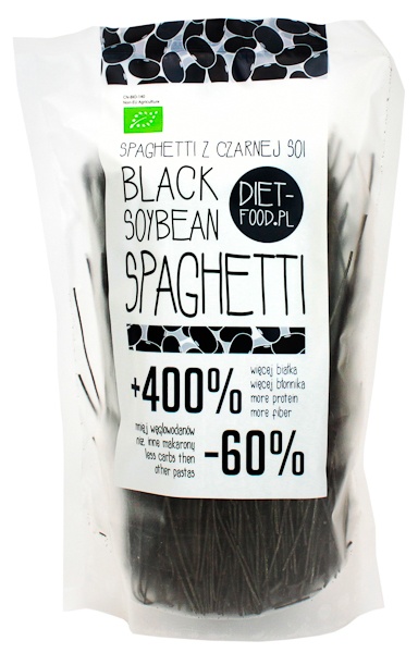 Makaron spaghetti z czarnej soi bio 