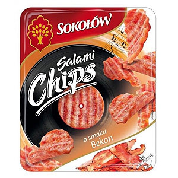Salami chips o smaku bekon/100g 