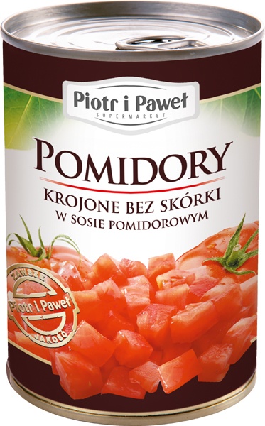 Pomidory Piotr i Paweł krojone bez skórki 