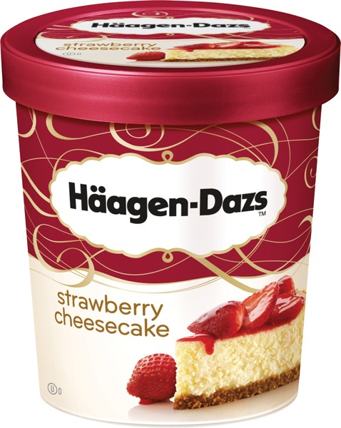 Lody Haagen-Dazs Strawberry Cheesecake