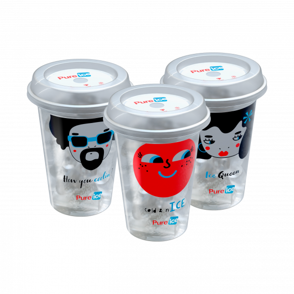 Lód Pure Ice w kostkach kubek 