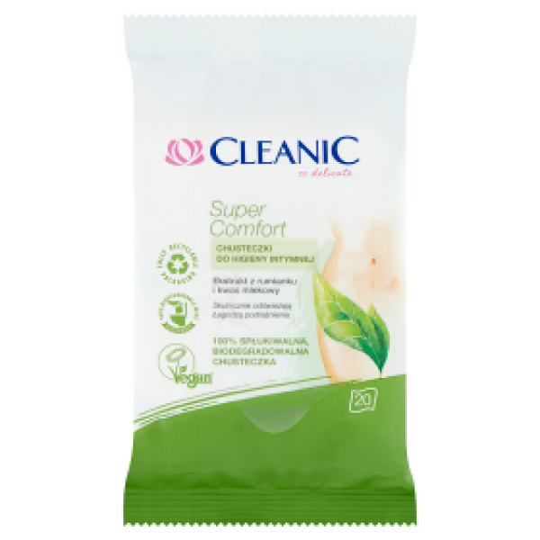 Chusteczki do higieny intymnej Cleanic Super Comfort, 20 szt.