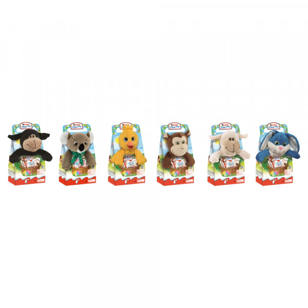 KINDER MAXI MIX PELUCHE, zestaw czekoladek z zabawką, 133g