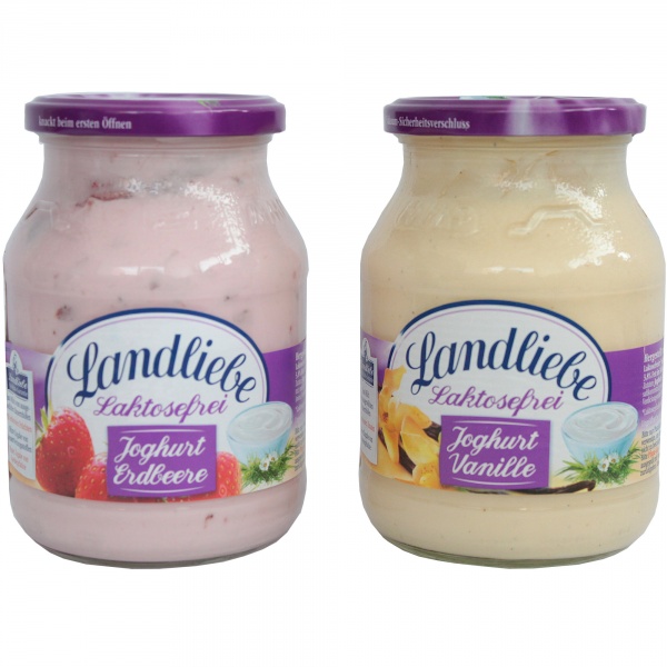 Jogurt waniliowy lub truskawkowy bez laktozy słoik 
