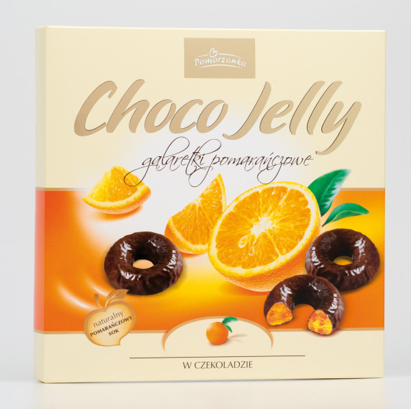 Galaretka Choco Jelly o smaku pomarańczowym w czekoladzie 175g