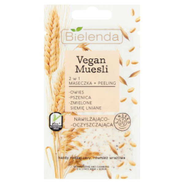Vegan Muesli 2 w 1 Maseczka + Peeling nawilżająco-oczyszczająca 