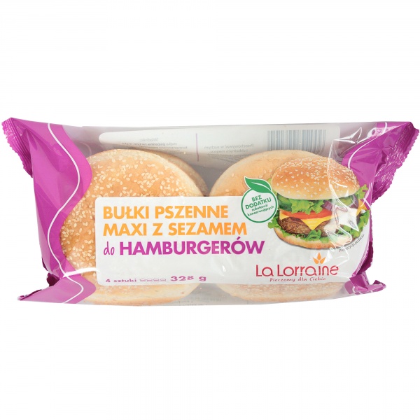 Bułki pszenne maxi z sezamem do hamburgerów - Nowakowski 