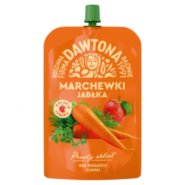 Dawtona Mus Marchewki jabłka 180g