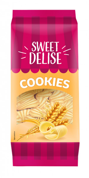 Ciastka Sweet Delise języczki teściowej z polewą toffi 500g