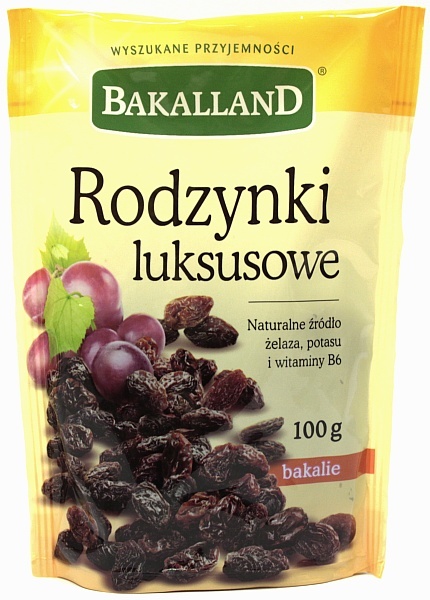 Rodzynki luksusowe 100g Bakalland