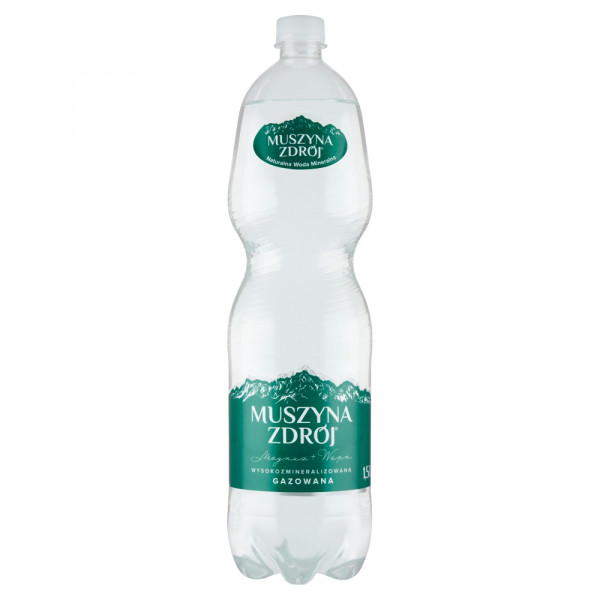Woda gazowana Muszyna Zdrój mineralna 1,5l pet 