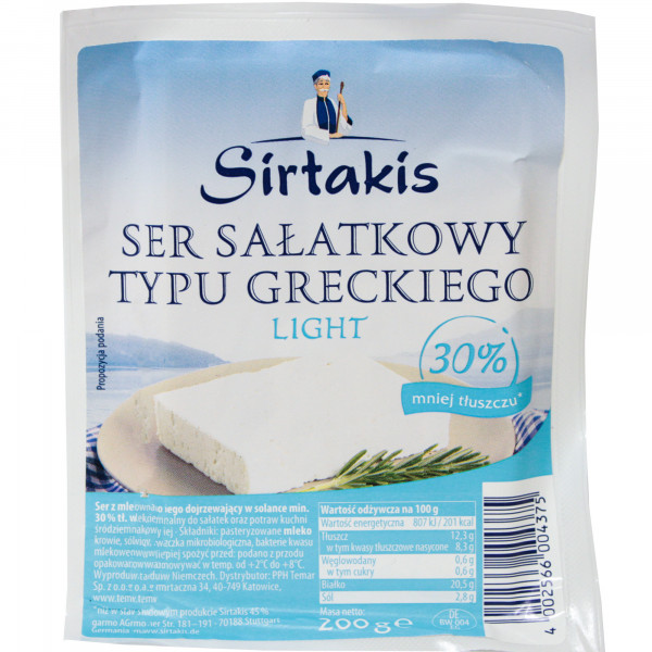 Ser Sirtakis salatkowy typu greckiego light 