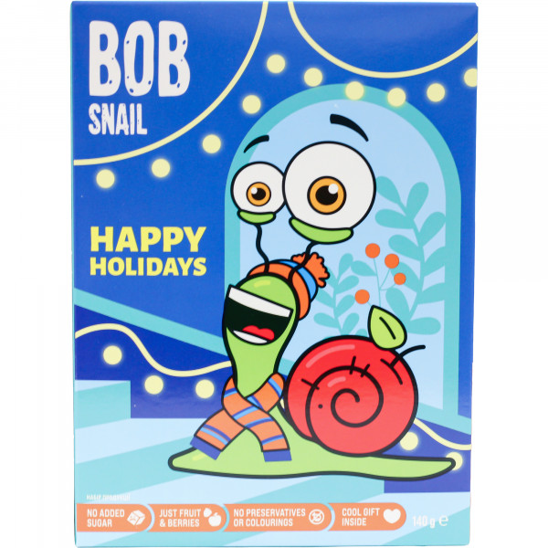 Przekąska Bob Snail b/c Christmas Box mały 140g + zabawka